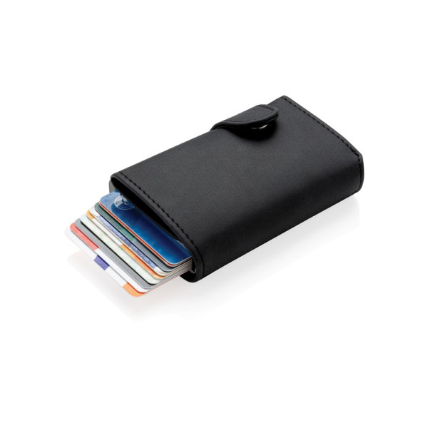 Aluminium RFID Kartenhalter mit PU-Börse