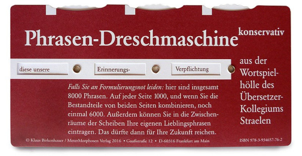 Phrasen-Dreschmaschine