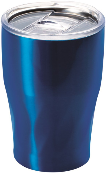 Thermosbecher 380 ml blau mit doppelwandiger Vakuum-Isolierung und Tritan-Deckel
