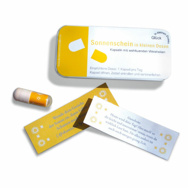 Sonnenschein in kleinen Dosen