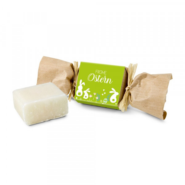 Oster-Seife 30 Gramm mit Olivenduft, liebevoll und nachhaltig verpackt
