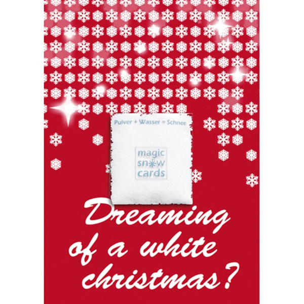 Magic Snow Cards Dreaming of a white christmas