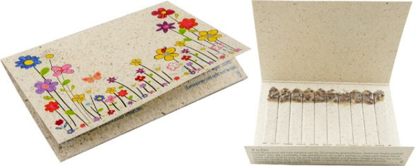 Samen-Booklet Sommerfreuden, bunte Blumenmischung, 1-4 c Digitaldruck inklusive