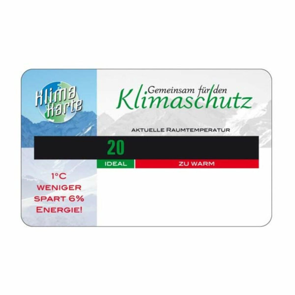 Klimaschutz - Thermometer KARTON 4c